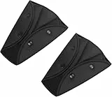 2Pack Sicherheitsgurt-Justierer, Dreieck Sicherheitsgurt-Justierer für kurze Erwachsene, Auto Schutzgurt-Justierer Abdeckung Pad Gurt (schwarz)