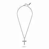 Police Herrenkette Crosstone Edelstahl Kreuz Schwarz PEAGN0078802