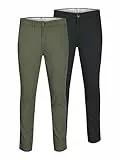 JACK & JONES Male Chino Hose 2er-Pack Slim Fit Chino Hose
