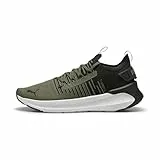 PUMA Herren SOFTRIDE Symmetry Fuzion Laufschuhe 44, Loden Green Black Feather Gray