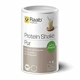 Raab Vitalfood® Bio Protein Shake Pur Pulver (500 g) - Vegan, Pur ohne Zusätze, Proteinpulver mit hohem 78% Eiweißgehalt, Mix aus Erbsen-, Reisprotein und Spinatpulver, ohne Soja, glutenfrei