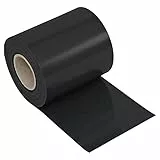 NOOR Sichtschutzstreifen PVC BLICKDICHT für Doppelstabmattenzaun - Zaunsichtschutz Rolle anthrazit 0,19x35 m - blickdichter Wind- & Sichtschutz - Zaunblende 630 g/m² inkl. 28 Klemmschienen