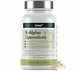 EXVital® R-Alpha-Liponsäure, hochdosiert mit 300mg pro Kapsel, in natürlicher R-Form, 180 Kapseln, vegan & ohne Zusätze, laborgeprüft