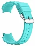 Alienwork Uhrenarmband Silikon-Armband Türkis Silikon Leicht Weich Wasserdicht