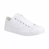 Elara Unisex Sneaker Low top Turnschuh Textil Chunkyrayan 3500-3501 Allwhite-39