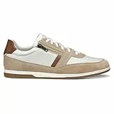 Geox Herren U Renan A Sneaker, White/Beige, 43 EU