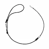 HUNTER Fahrradleine mit Sicherheitskarabiner, verstellbar 170-250 cm, schwarz