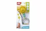 Simba 104010060 – ABC strahlende Light Up Rassel, leuchtet auf beim Schütteln, 14cm, Babyspielzeug, Babyrassel, Erstausstattung, ab 3 Monaten