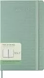 Moleskine Wochenkalender 2026–2027 – 18-Monats-Kalender mit Notizbereich, Hartcover und Gummibandverschluss, Farbe Salbei-Grün, Large-Format 13 x 21 cm