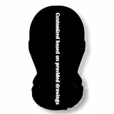 Personalisiertes Gesichtsmaske mit Deine Bild, Realistische 3D-Druck Vollgesichtsmasken in coolen Atmungsaktiv Leicht Lustige Maske Schwarz Masken für Cosplay, Partys, Halloween, Karnveal & Events