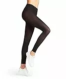 FALKE Damen Leggings Pure Matt 50 DEN W Le halb-blickdicht einfarbig 1 Stück, Schwarz Black 3009, L