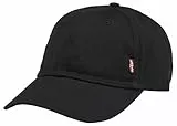 Levi's Herren Classic Twill Red Tab Baseball Cap, Schwarz (Black), 58 cm
