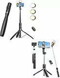 ANXRE 106cm Selfie-Stick und 172cm Stativ mit Licht