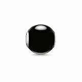 Thomas Sabo Unisex Bead Obsidian schwarz Karma Beads 925 Sterling Silber K0002-023-11