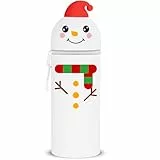 GDFJBG 2-in-1 Silikon Federmäppchen - Weihnachts-Elch, Kawaii,Tischstifthalter Federtasche Tischstifthalter, Reißverschluss, Silikon, Stiftetasche Buntstifte Marker (Yeti)