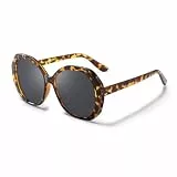 Hanukeii Damen Lombard Sonnenbrille, braun, One Size