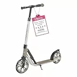 HUDORA BigWheel® 205 Advanced Scooter - Komfortabler Aluminium-Roller für bis zu 100kg - Höhenverstellbarer & zusammenklappbarer Tretroller - Kick-Scooter für Kinder/Jugendliche & Erwachsene