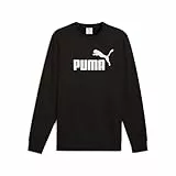 PUMA Herren ESS No. 1 Logo Crew FL Crew-Sweatshirts, PUMA Black,
