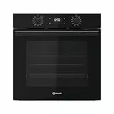 Bauknecht BBA285HU1K Einbau-Heissluftbackofen mit 12 Funktionen/60 cm/ 71l/SmartClean/Maxi Cooking/Multi-Level-Kochen/PowerHeißluft/Pizzafunktion/Kindersicherung/1-fach Teilauszug/Schwarzglas