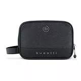 bugatti Universum Kulturtasche, Kulturbeutel für Urlaub, Hotel, Sport, Camping, Schwarz
