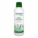 HEITMANN pure Reiner Essig-Entkalker | Kraftvoller Kalklöser für Küche & Bad | Frei von chemischen Zusätzen | Für Haushaltsgeräte und Oberflächen | 500 ml