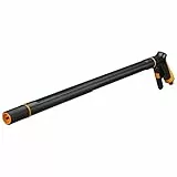 Fiskars Gießstab mit 2 Funktionen, Schwenkbarer SoftGrip-Düsenkopf, Durchflusskontrolle mit Frontregler, Universalgröße, Länge: 64 cm, 340 g, Schwarz/Orange, 1065489