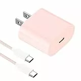 PD 20W USB C Charger Macaron Pink ipremium