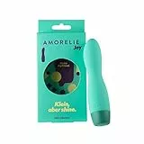 AMORELIE Joy – Mini-Vibrator Shine | Wasserfest Wiederaufladbar aus Silikon & ABS
