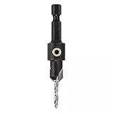 Trend Snappy 9,5 mm Wolframkarbid-bestückter Senker mit einstellbarem 3 mm HSS-Pilotbohrer, ideal für 5 mm Schrauben, Centrotec-kompatibel, SNAP/CS/3MMTC