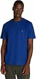 Tommy Hilfiger Herren T-Shirt Kurzarm Seasonal Solid Tee mit Rundhalsausschnitt, Blau (Wedge Blue), XXL