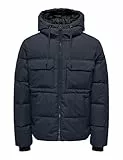 ONLY & SONS Herren Onselijah Pckt. Hood Jacket OTW Noos, Navy Blazer, s