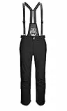 killtec Herren Skihose/Ski-Trägerhose mit abzippbarem Latz und Kantenschutz Larok, schwarz, L, 35244-000