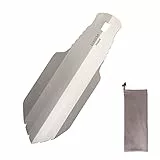 Lixada Mini Gartenschaufel Titan 20,5 cm Heavy Duty Tragbare Grabschaufel für Gartenarbeit Camping Strand Wandern