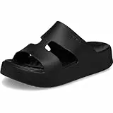 Crocs Herren Getaway Platform H-Strap Sandalen, Black, 37/38 EU