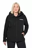 Ulla Popken Damen große Größen Übergrößen Plus Size HYPRAR Softshelljacke, wasserabweisend, Stretch, Reflektor