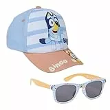 CERDÁ LIFE'S LITTLE MOMENTS Unisex Kids Bluey Mütze und Sonnenbrille im Set Sunglasses, Multicolor, Standard