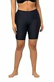 Ulla Popken Damen Schwimmradler Badehose Navy Blau 52