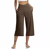 Damen 3/4 Jogginghose Sommer Yoga Trainingshose Baumwolle Sporthose Für Sport Und Freizeit Fitness Activewear Leggings Sport & Outdoor Hosen Mit Tasche 3/4 Sporthose Damen Hüftstraffung Und -formung