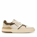 Clarks Herren Courtlite2 Lo Sneaker, Dark Olive Combi, 43 EU