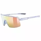 Uvex dyrt - Sportbrille für Damen und Herren - großes Sichtfeld - 100% UVA-, B, C Schutz - mirror - transparent purple/red mirror - one size
