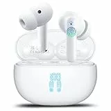 KI Kopfhörer Übersetzer, 42Std Bluetooth 5.4 Sprachübersetzer Kopfhörer mit 164 Sprachen, 7 Übersetzungsmodi Echtzeit Übersetzer Ohrhörer mit ENC Mic, 3 in 1 Übersetzungskopfhörer für Business Weiß
