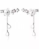 LEEQBCR 1 Paar Silber Farbe Mode Blume Kirschblüten Design Dame Frauen Ohrringe Schmuck Geschenk, Geschenke Für Partei, Verlobungen Muttertag, Valentinstag, Hochzeitstag