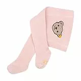 Steiff Unisex Baby Basic strømpebukser ensfarvet Strumpfhosen GOTS, silver pink, 92 EU