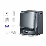 NARWAL Freo Z10 Ultra Saugroboter mit Wischfunktion, 18.000 Pa Saugleistung, Dynamische Moppausdehnung, Tangle-Free System, Intelligente Nass-Trocken-Reinigung, All-in-One-Basisstation Grau z20