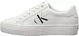 Calvin Klein Damen Vulcanized Sneaker Flatform Laceup Plateau, Weiß (Bright White), 38