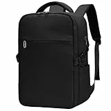 ZHXX für Ryanair Handgepäck 40x30x20,Rucksack Handgepäck Flugzeug – Kompatibel mit 40x30x20, mit Laptopfach, für Damen und Herren, schwarz.