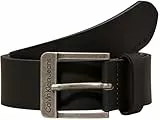Calvin Klein Herren Gürtel Belt 4,0 cm Ledergürtel, Schwarz (Black), 95 cm