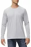 Ewedoos UV Shirt Herren UPF 50+ mit Taschen Rashguard Schnelltrocknend UV Shirt Herren Wasser für Outdoor-Aktivitäten Surfen Angeln Wandern Schwimmen Laufen