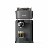 Philips Baristina Espressomaschine - Real Espresso- made simple. Kompakte Kaffeemaschine- Schwarzgrau mit schwarzgrauem Siebträger- 16-bar-Pumpendruck- automatisches Mahlwerk- Cafe Crema (BAR300/60)