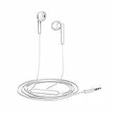 HUAWEI Original Huawei AM-115 Headset in Weiß für Huawei P9 Lite Kopfhörer mit Lautstärkeregler und Mikrofon